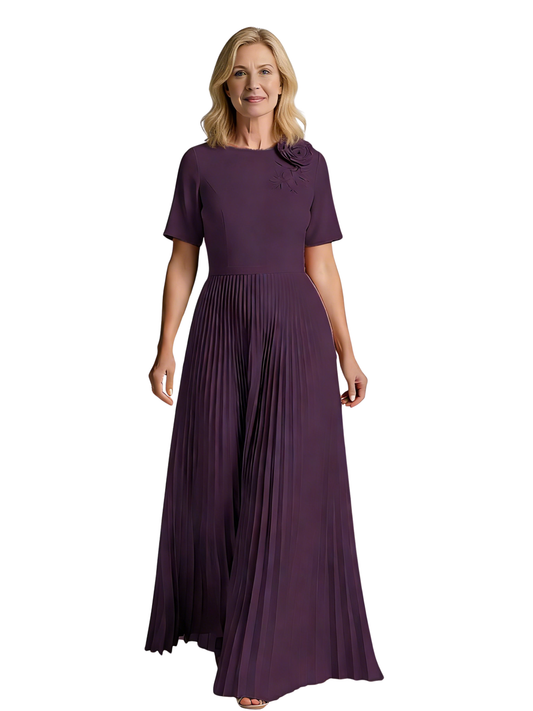 A-Line Chiffon Custom Mother of The Groom Dresses Grandmother Wedding Attire