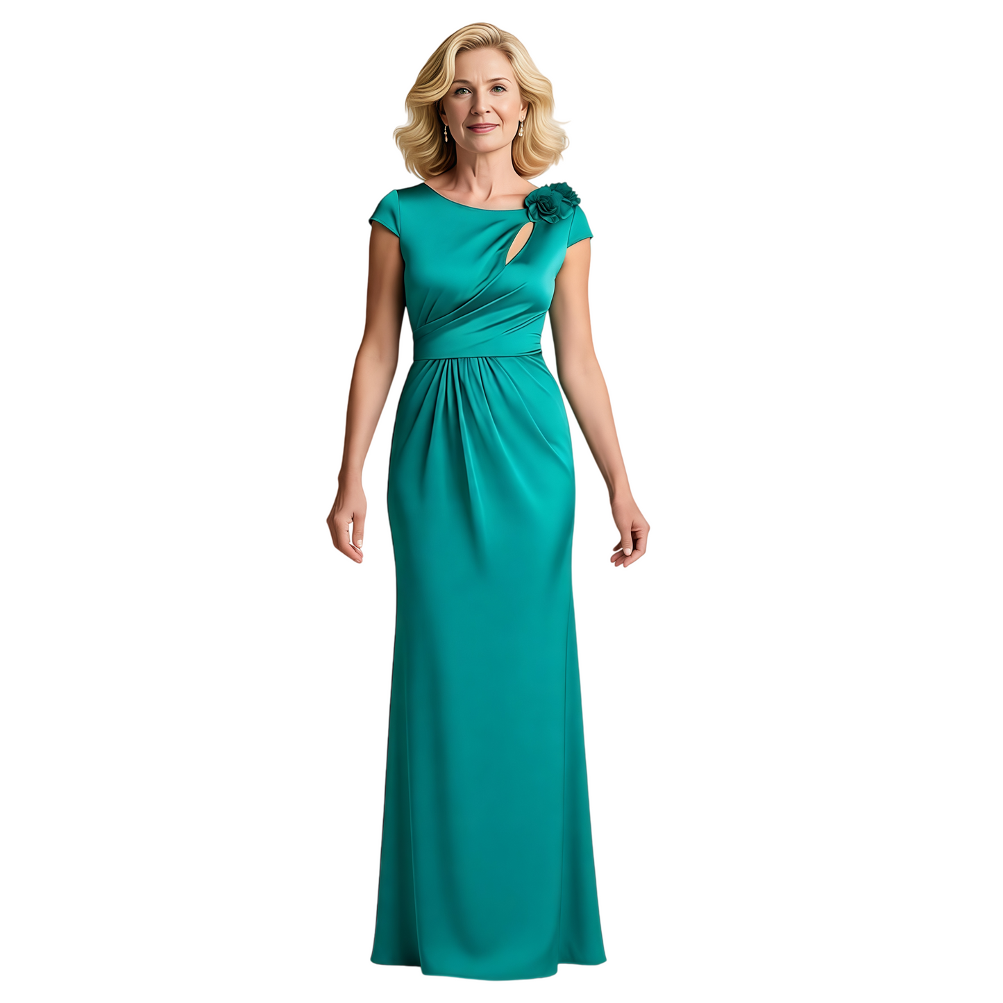 Elegant Mother of the Bride Dresses Sleeveless Formal Dresses for Weddings Silk Women Dress