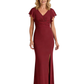 V-Neck Chiffon Custom Mother of The Groom Dresses Grandmother Wedding Attire Elegant