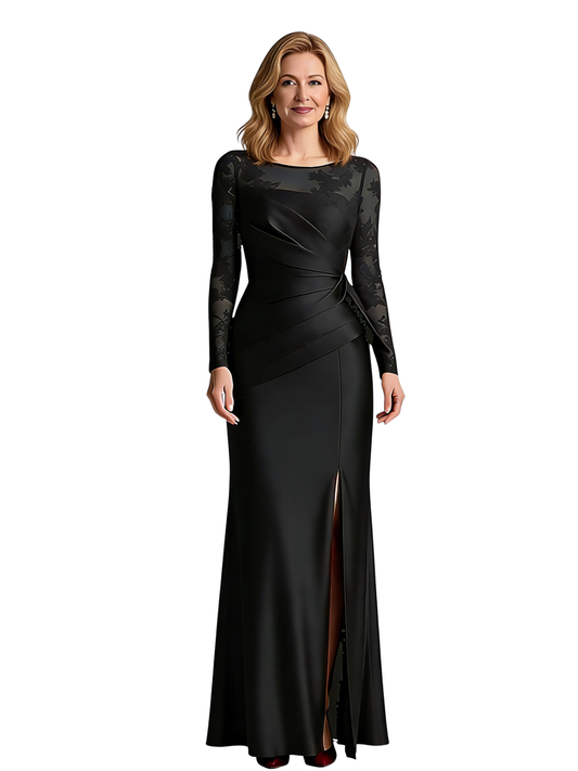 Long Lace Custom Mother of The Groom Dresses Grandmother Wedding Formal Wear Attire Elegant
