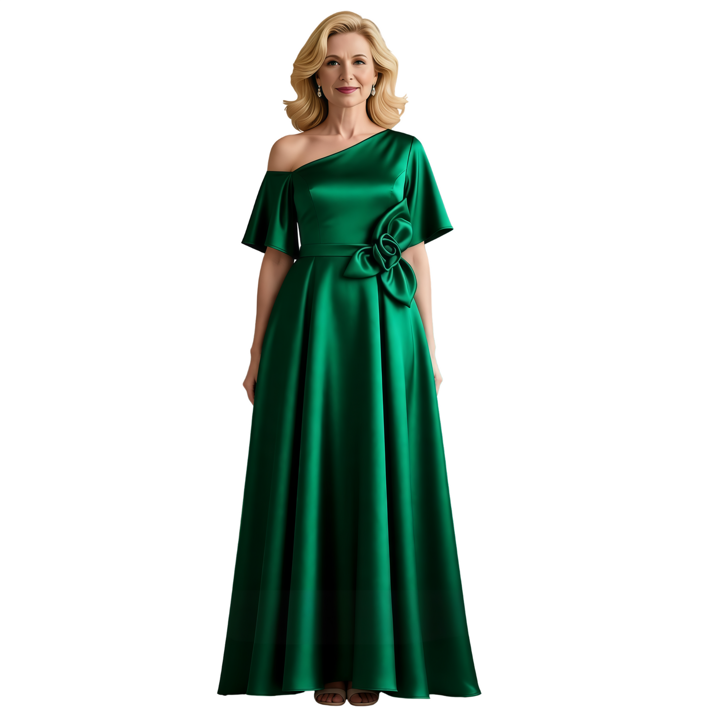 A-Line Mother of the Bride Dresses Formal Dresses for Weddings One Shoulder Women Dress
