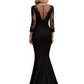 Lace Chiffon V-Neck Mother of The Bride Dress Evening Formal Gowns