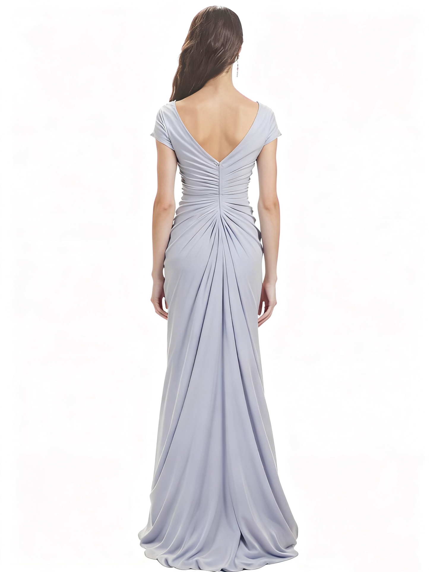 Elegant V Neck Lace Chiffon A-Line Mother of The Bride Dresses Luxe