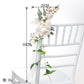 European Outdoor Party Wedding Gold Leaf Decoration Chair Back Flowers, CF17075