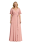 Modern Wedding Mother of The Bride Dresses Outfits for Moms V-neck Wedding Party Gowns