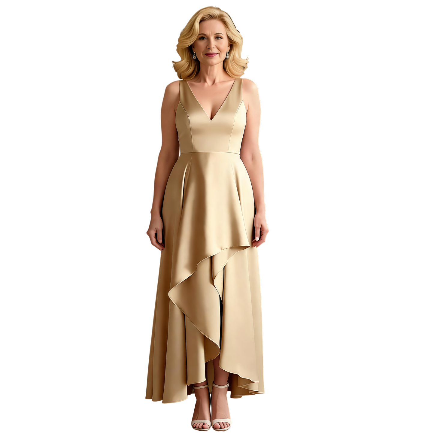 Short Sleeveless Mother of the Bride Dresses Formal Dresses for Weddings A-Line Dresses
