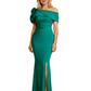 Off Shoulder Mother of the Bride Dresses Slit Silk Satin Formal Dresses for Weddings Modern