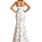 Sexy Sweetheart Mermaid Long Satin Floral Formal Dresses For Women