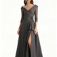 Elegant V Neck Satin A-Line Mother of The Bride Dresses Silk Gowns