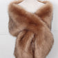 Ivory Faux Fur Stole For Women's Wedding Party Bridesmaid Bride