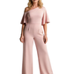 One Shoulder Jumpsuits Mother of the Bride Dresses Chiffon Formal Dresses for Weddings