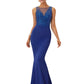 Formal Gowns Illusion Mother of the Brides Dresses Floor Length Mermaid