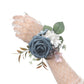 New Wedding Wrist Flower Bride Bridesmaid Hand Flower Rose Green Leaf Wrist Flower