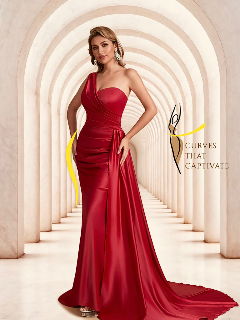Sexy Satin Mermaid One Shoulder Maxi Long Bridesmaid Dresses Online