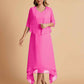 Elegant A-line Chiffon Short Sleeves Mother of the Brides Dresses Online