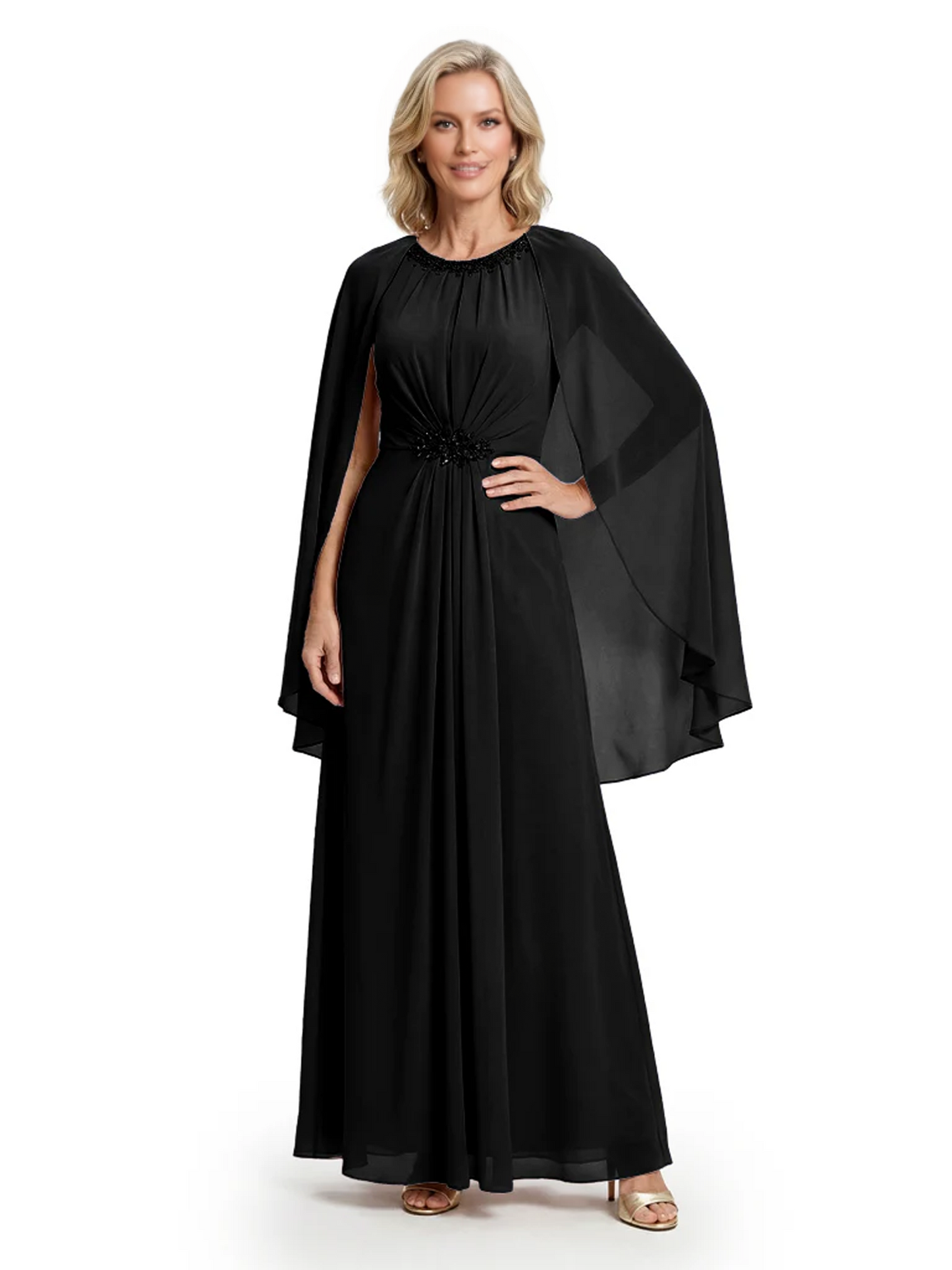 Floor Length Chiffon Mother of the Brides Dresses Wedding Party Gowns For Mom