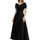 Luxury Formal Dress Sparkling Sequin Top Mother of Bride Dress Silk Satin A-Line Gowns