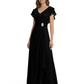 Elegant Mother of the Groom Dress Cascading Ruffle Chiffon Formal Gown Rhinestone