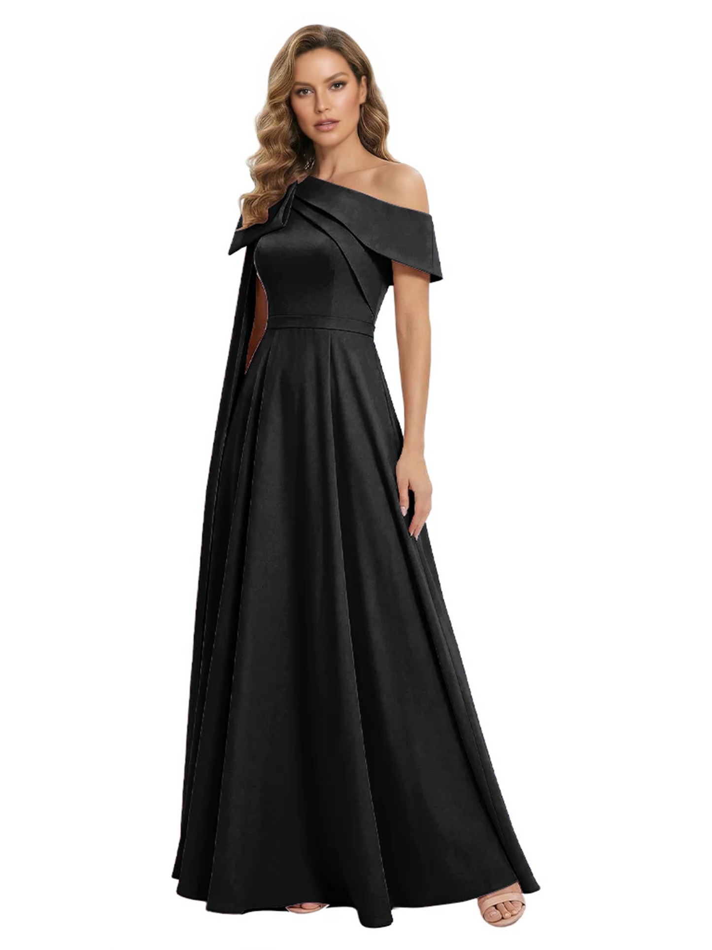 One Shoulder Elegant Mother of the Brides Dresses Mom Outfits Wedding Party
