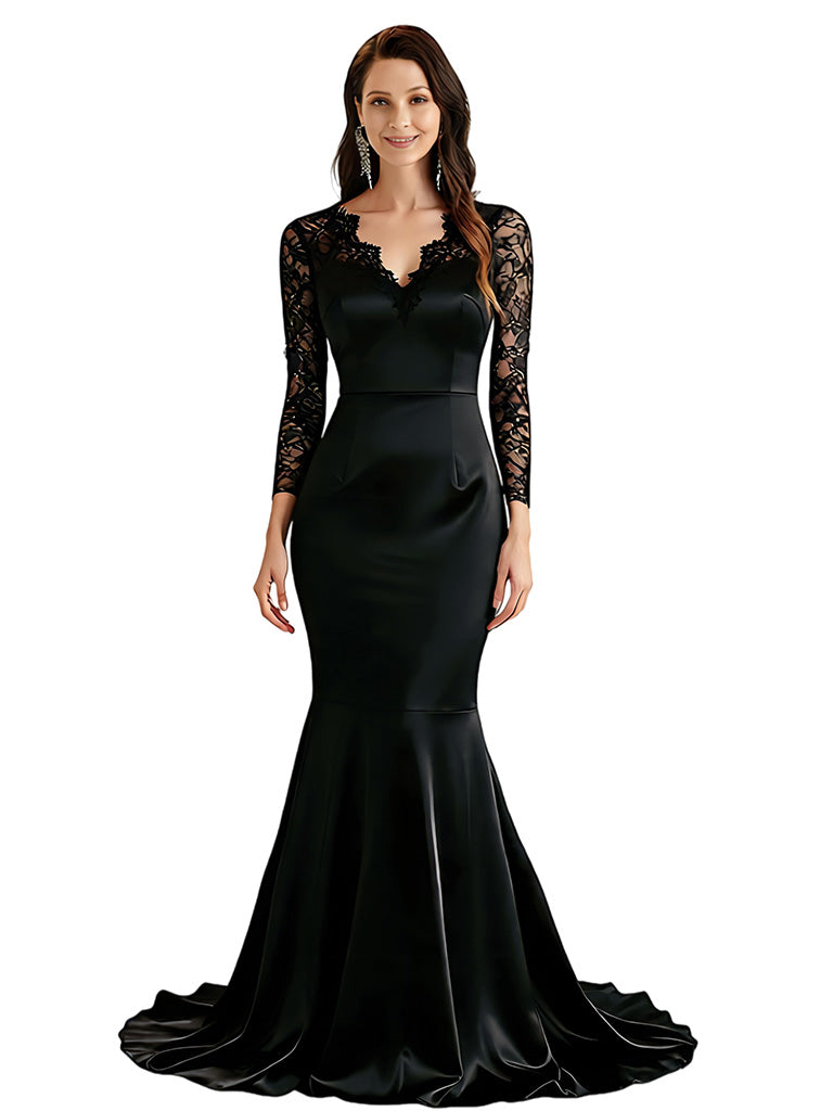 Mermaid Long Mother of The Bride Groom Dresses Elegant Wedding Evening Mother Outfits
