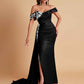 Elegant Soft Satin Mermaid Off Shoulder Floor-Length Mermaid Bridesmaid Dresses