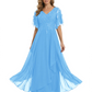 Bling Sequin Chiffon Mother of the Brides Dresses Wedding Party Gowns For Mom