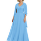 Luxury Formal Mother of Bride Dress Sparkling Sequin Top & Flowy Chiffon Skirt with Shawl