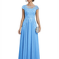 Chic Long A-Line Chiffon Mother of the Brides Dresses Sequin Mom Outfits For Wedding