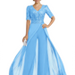 V-Neck Chiffon Mother of the Brides Jumpsuits Dresses Floor Length A-Line Lace