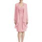 2PCS Knee Length Chiffon Mother of the Brides Dresses Short V-Neck