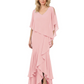 Chic Long A-Line Chiffon Mother of the Brides Dresses Sequin Mom Outfits