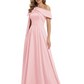 One Shoulder Elegant Mother of the Brides Dresses Mom Outfits Wedding Party