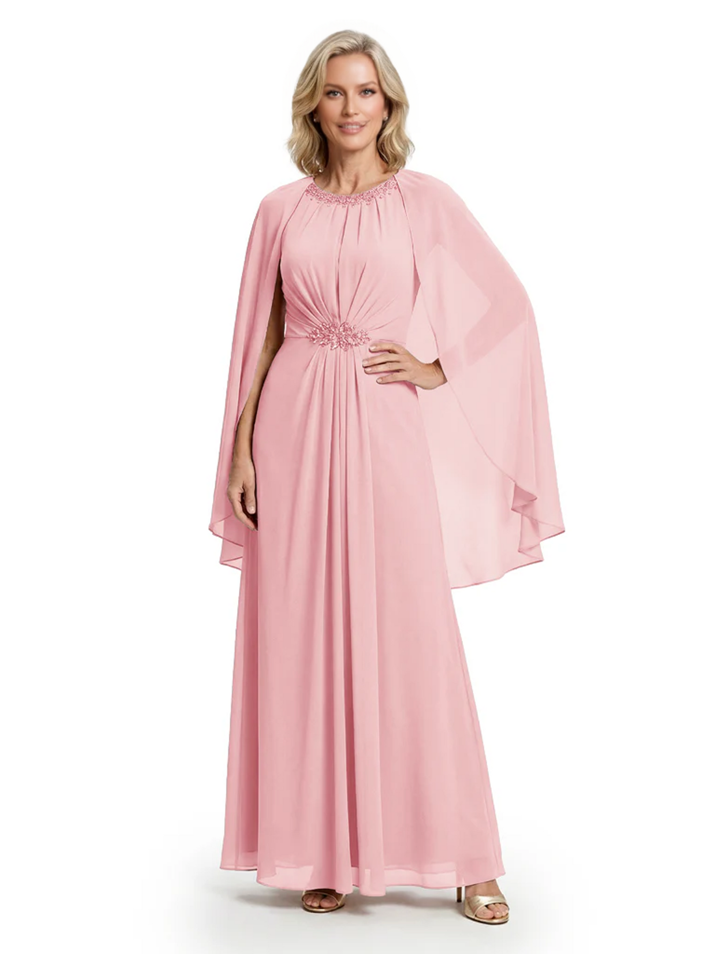 Floor Length Chiffon Mother of the Brides Dresses Wedding Party Gowns For Mom