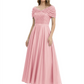 Luxury Formal Dress Sparkling Sequin Top Mother of Bride Dress Silk Satin A-Line Gowns