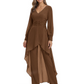 Luxury Black Formal Trousers Set High-Low Chiffon Top with Sparkling Beaded Detail
