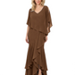 Chic Long A-Line Chiffon Mother of the Brides Dresses Sequin Mom Outfits
