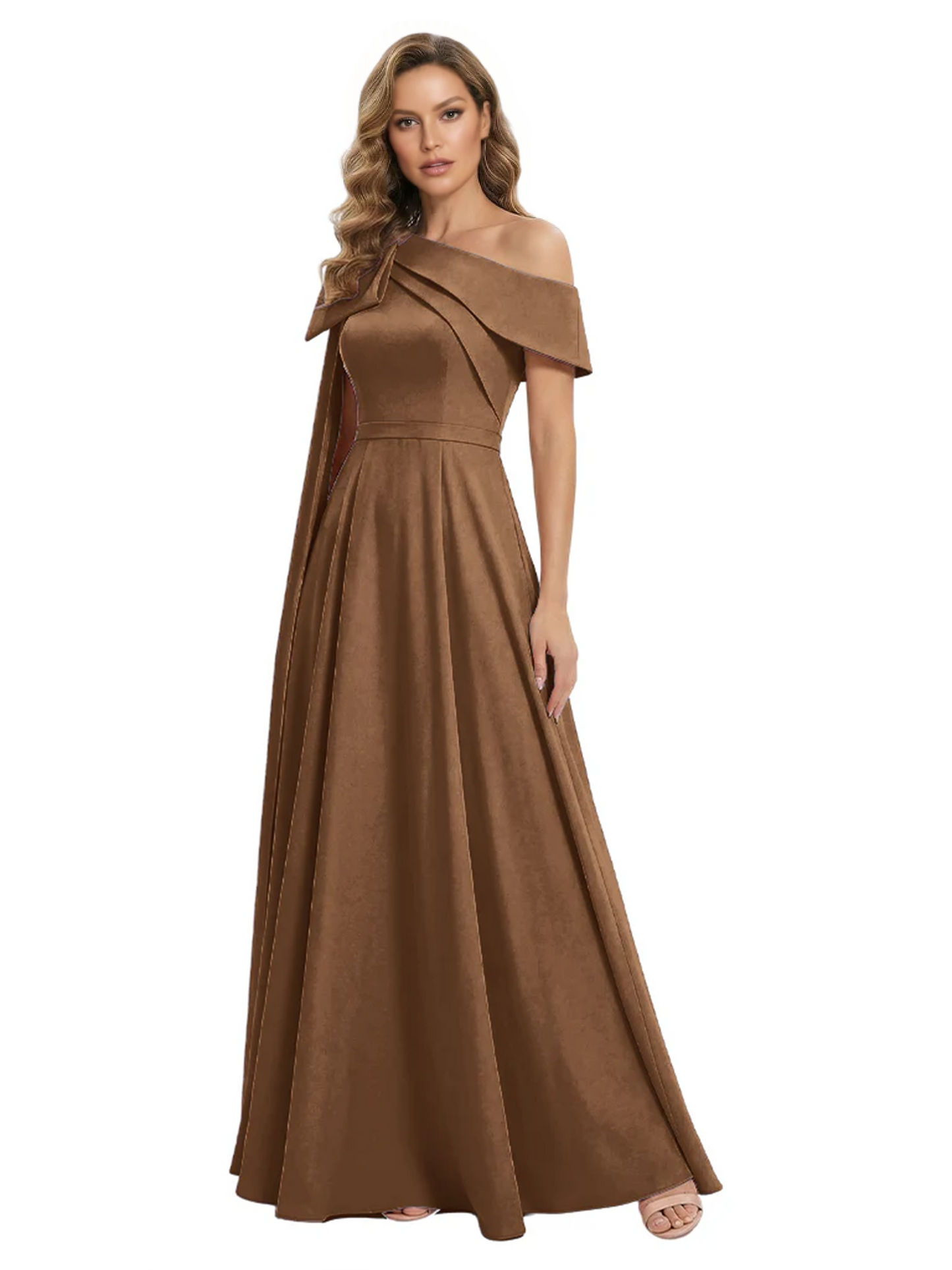 One Shoulder Elegant Mother of the Brides Dresses Mom Outfits Wedding Party