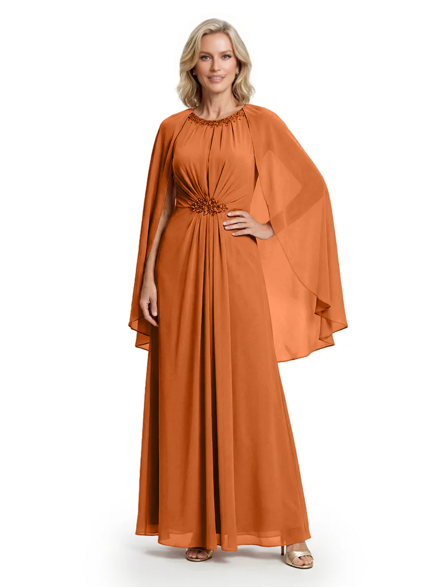 Floor Length Chiffon Mother of the Brides Dresses Wedding Party Gowns For Mom