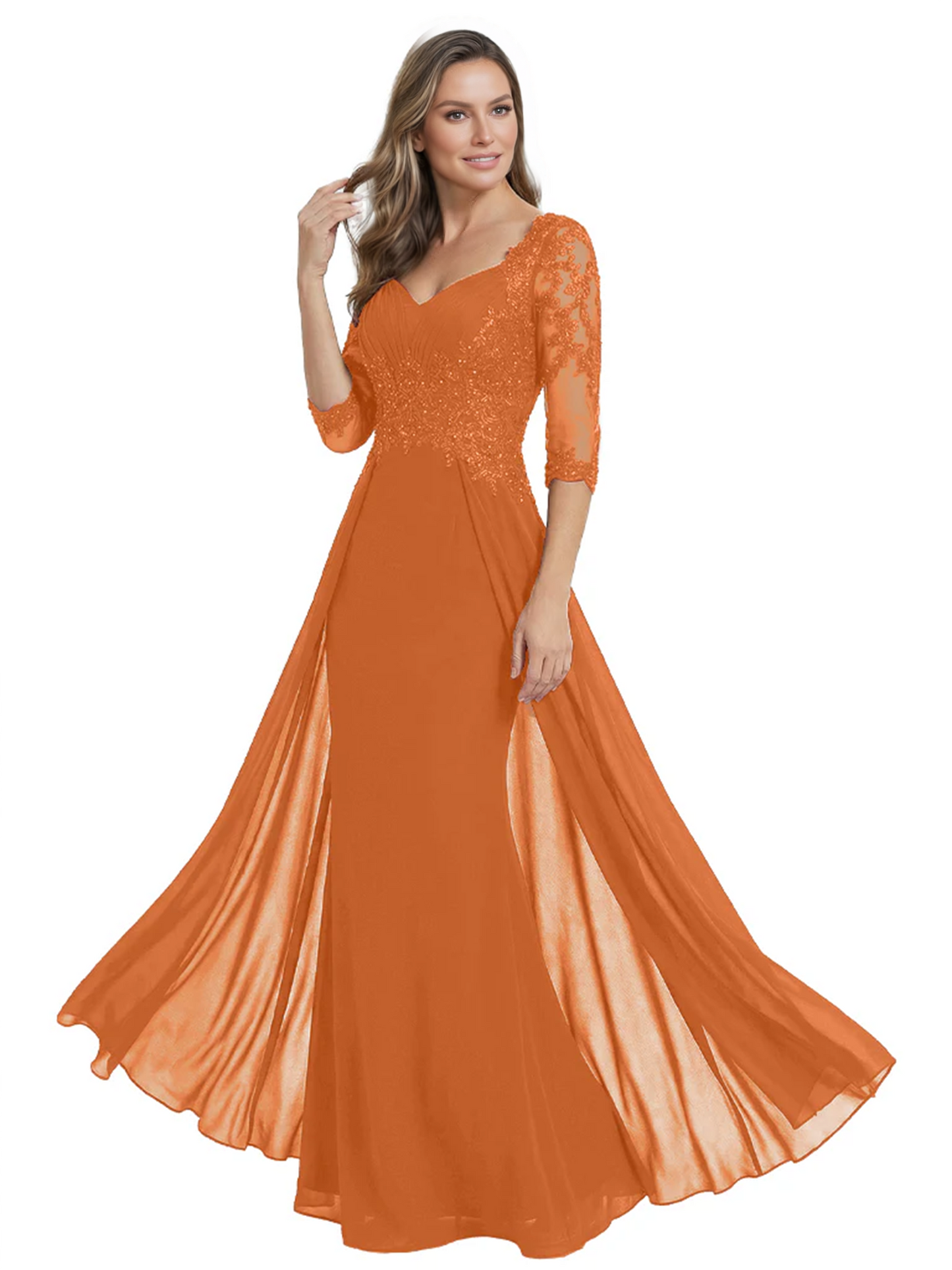 Luxury Burgundy Formal Dress Embroidered Lace Bodice Flowy Chiffon Gown 2026
