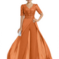V-Neck Chiffon Mother of the Brides Jumpsuits Dresses Floor Length A-Line Lace