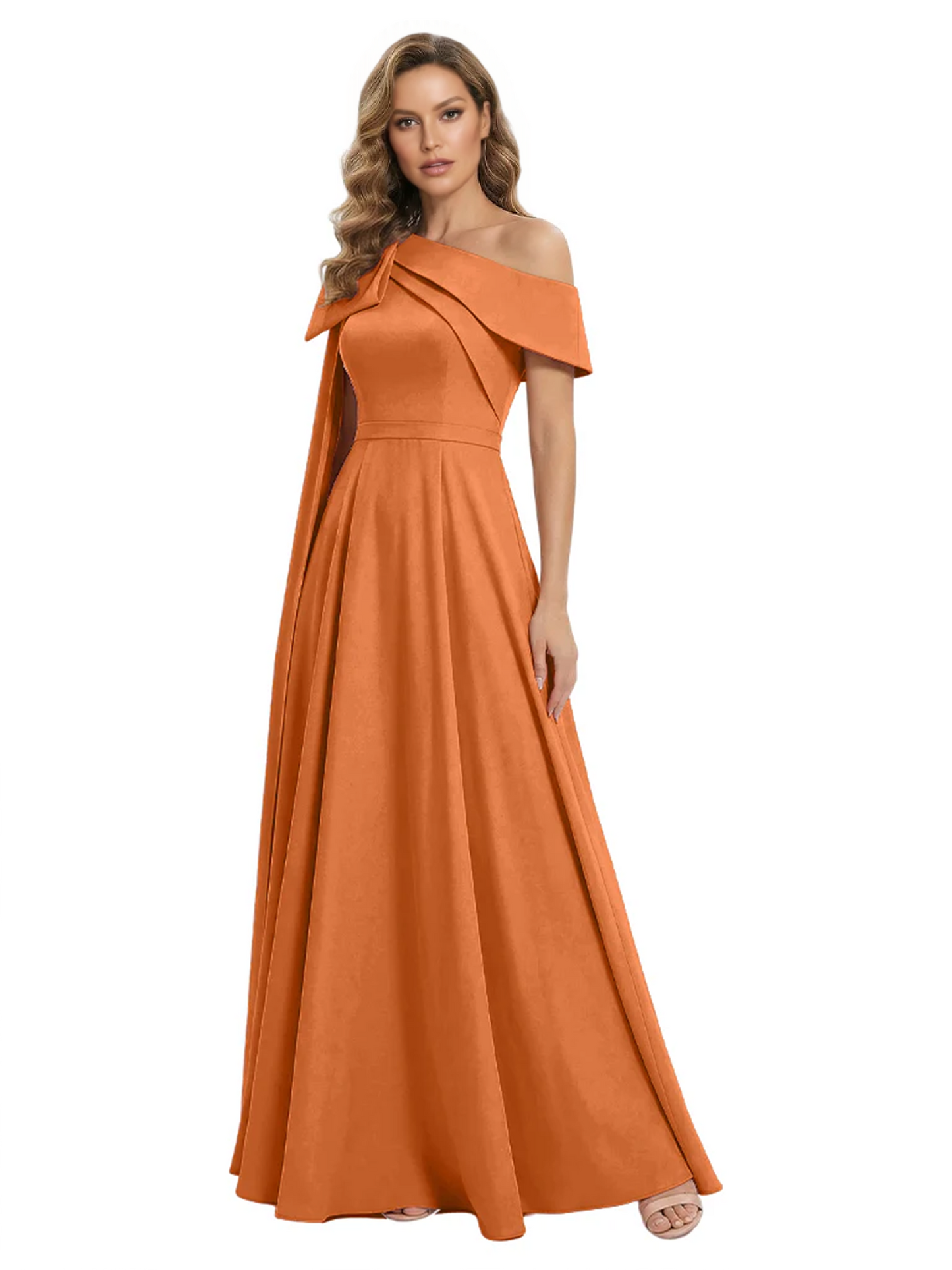One Shoulder Elegant Mother of the Brides Dresses Mom Outfits Wedding Party