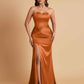 Sexy Soft Satin Mermaid Sweetheart Floor-Length Mermaid Bridesmaid Dresses