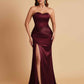 Sexy Soft Satin Mermaid Sweetheart Floor-Length Mermaid Bridesmaid Dresses