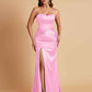 Sexy Soft Satin Mermaid Sweetheart Floor-Length Mermaid Bridesmaid Dresses