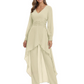 Luxury Black Formal Trousers Set High-Low Chiffon Top with Sparkling Beaded Detail