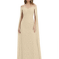 Elegant Mother of the Groom Gown Floral Lace Embroidered Formal Dress with Cape