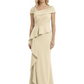 A-Line Satin Cap Sleeves Mother of the Brides Dresses Floor Length For Wedding