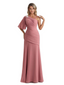 Embroidered Lace Bodice Mother of the Bride Dress Chiffon Maxi Dress Plus Size