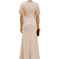 Elegant Evening Gown Trending V-Neck & Ruffle Detail Mother of Bride Outfits Slit