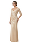 Elegant 3/4 Sleeve Mother of the Brides Dresses Mom Outfits Wedding Satin